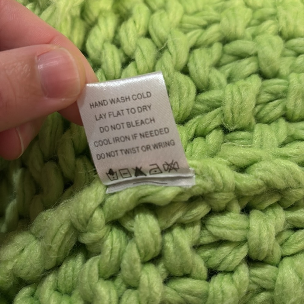 Lovers and Friends Doxie Sweater in Lime Green SZ S VGUC - Picture 9 of 9